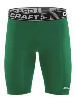 Ability Compression Short Tights - TEAM GREEN