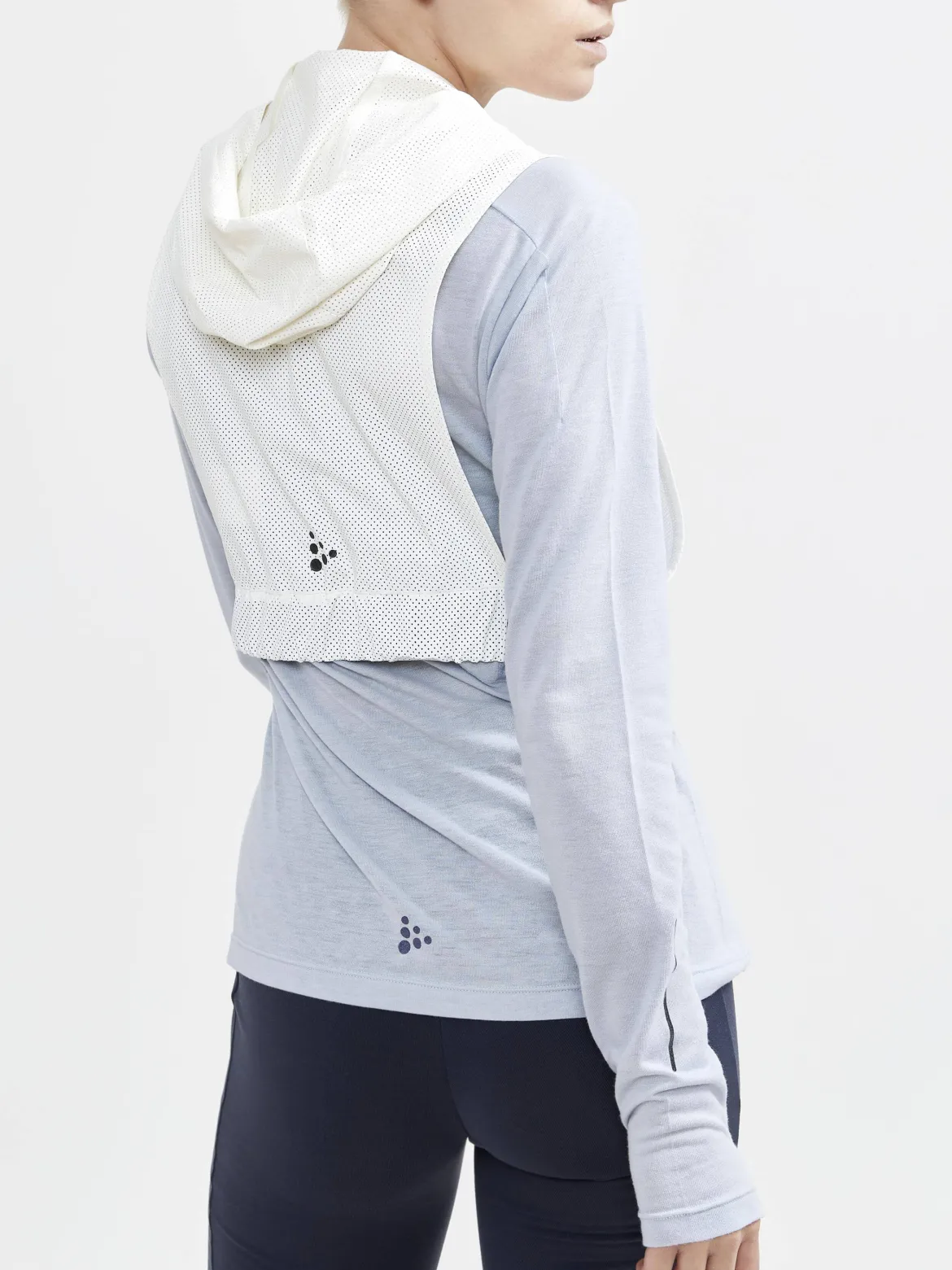 ADV Lumen Short Vest - WHITE/BLACK
