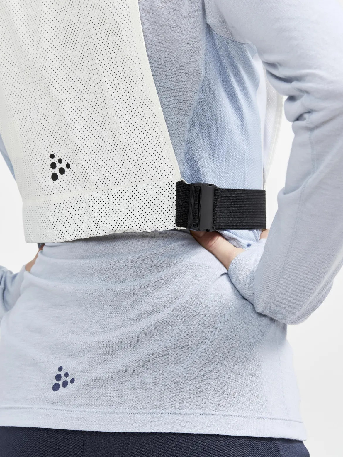 ADV Lumen Short Vest - WHITE/BLACK