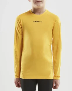 Junior Ability Compression Longsleeve - YELLOW