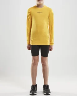 Junior Ability Compression Longsleeve - YELLOW