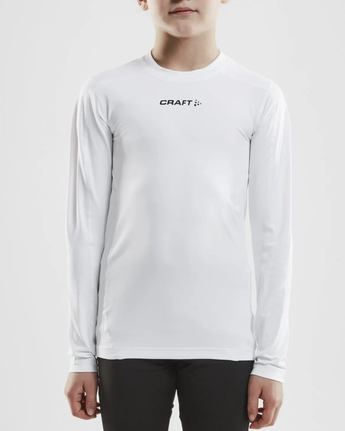 Junior Ability Compression Longsleeve - WHITE
