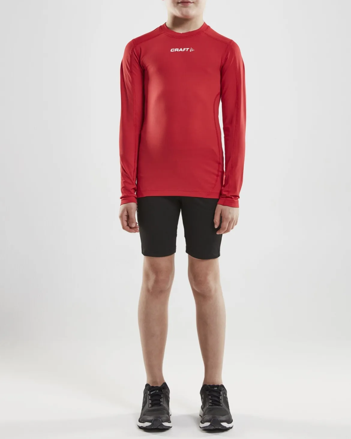 Junior Ability Compression Longsleeve - BRIGHT RED