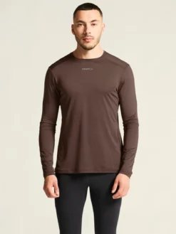 Men's Adv Essence LS Tee 2 - PRUNE