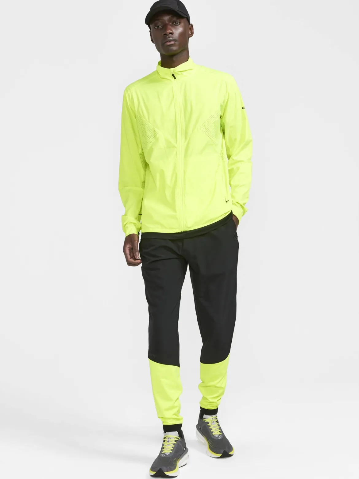 Men's ADV Essence Wind Jacket - Biome/Blaze