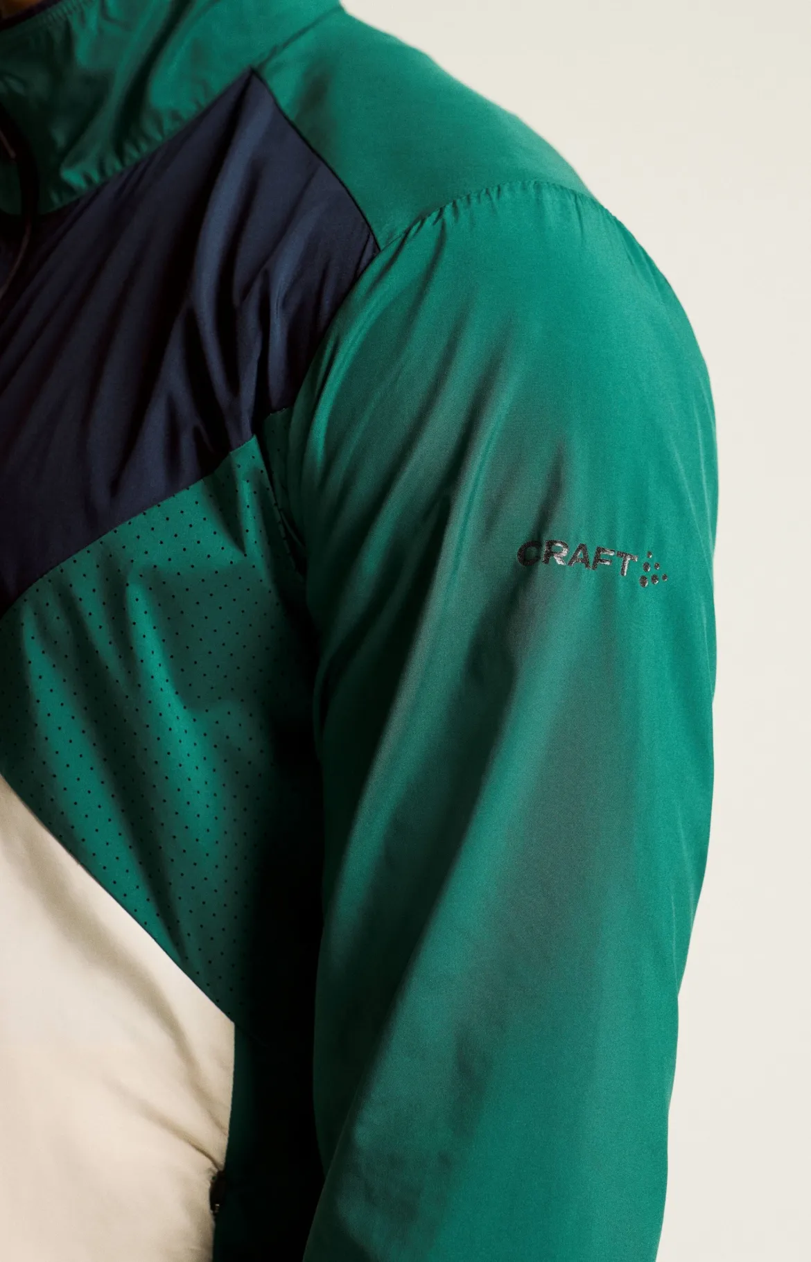 Men's ADV Essence Wind Jacket - Biome/Blaze