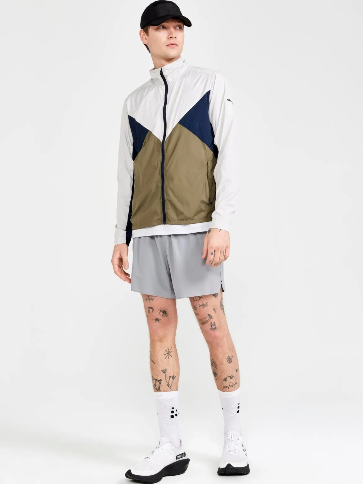 Men's ADV Essence Wind Jacket - Biome/Blaze