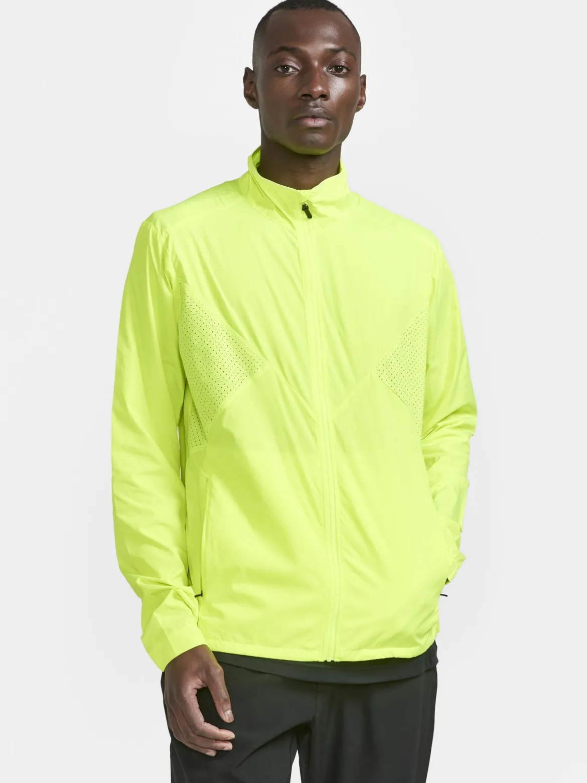 Men's ADV Essence Wind Jacket - Biome/Blaze