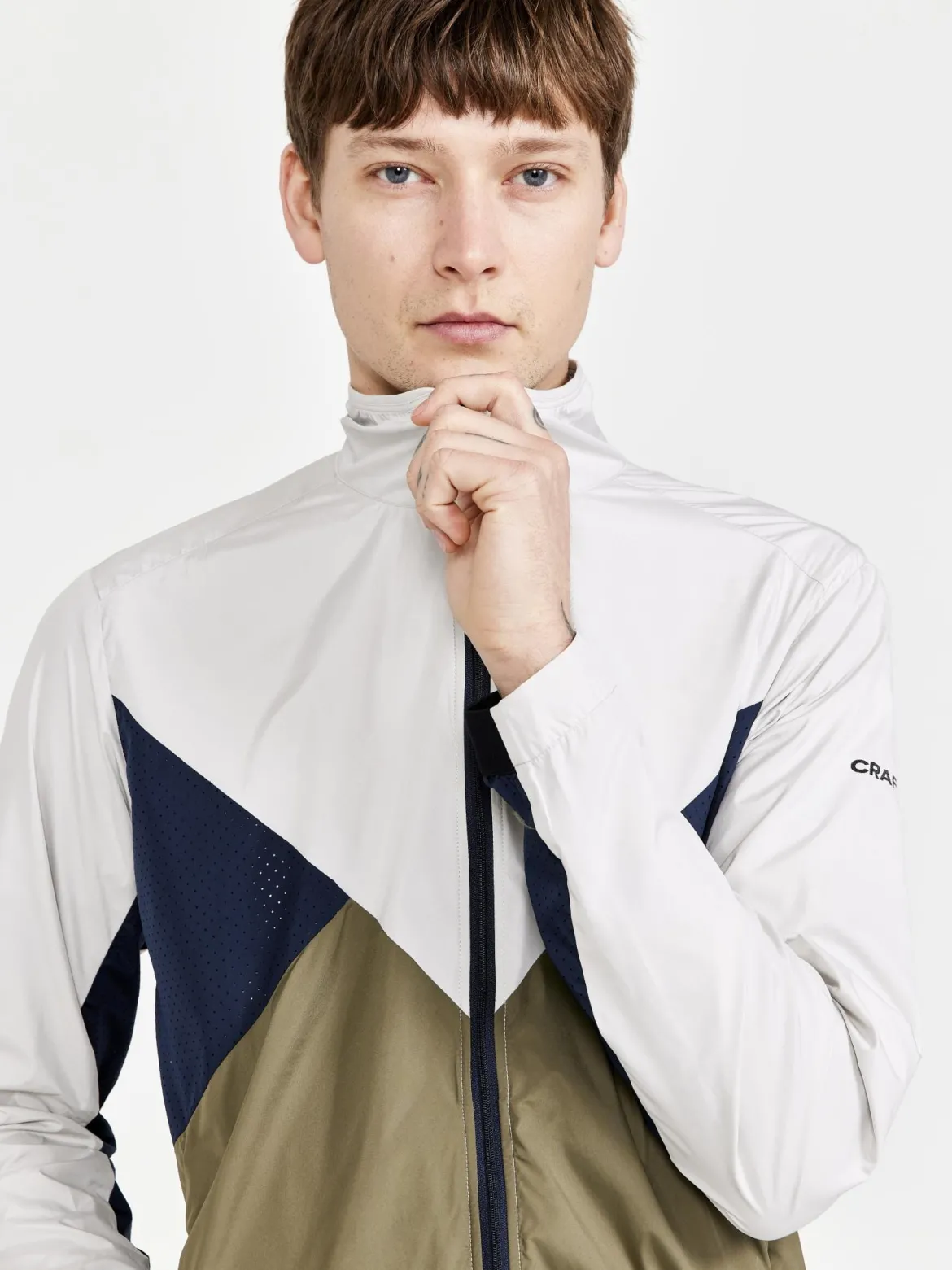 Men's ADV Essence Wind Jacket - Biome/Blaze