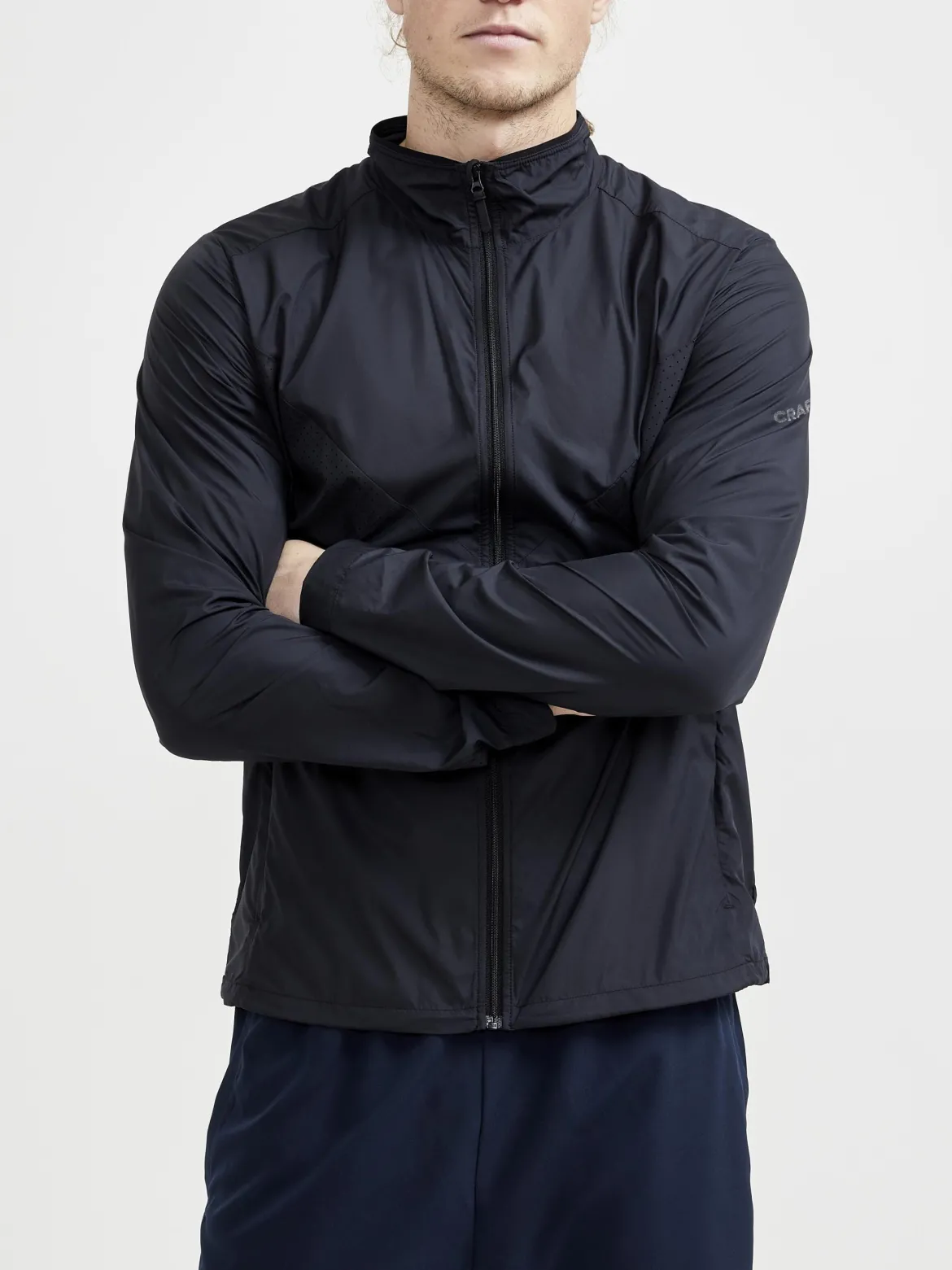 Men's ADV Essence Wind Jacket - Biome/Blaze