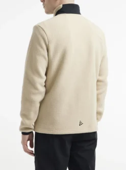 Men's ADV Explore Pile Fleece Jacket - ECRU-BLACK