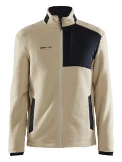 Men's ADV Explore Pile Fleece Jacket - ECRU-BLACK