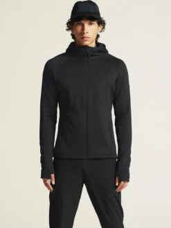 Men's ADV Explore Power Fleece Hood Jacket - Black