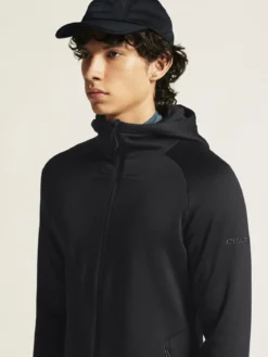 Men's ADV Explore Power Fleece Hood Jacket - Black