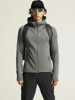 Men's ADV Explore Power Fleece Hood Jacket - Leaf