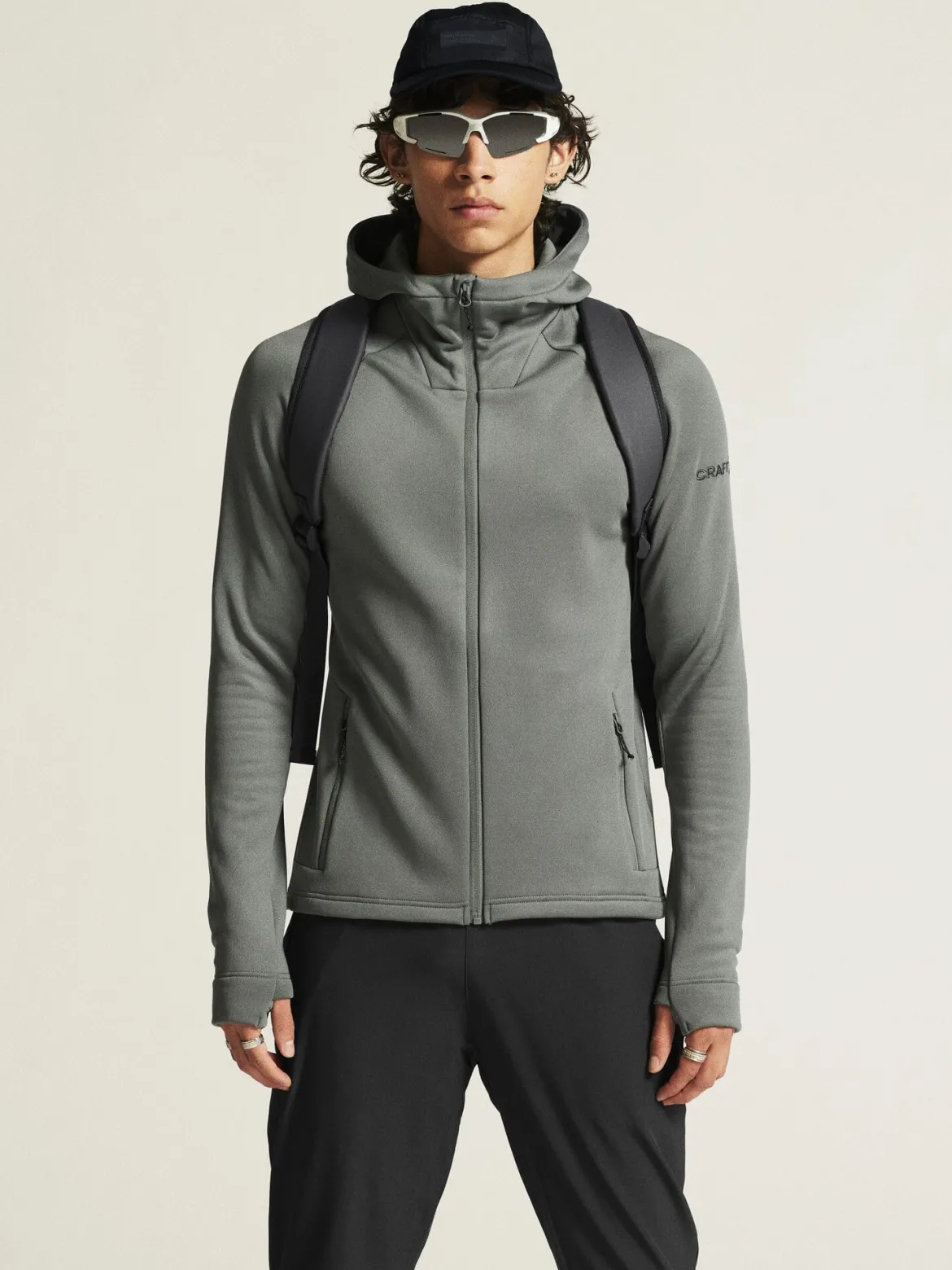 Men's ADV Explore Power Fleece Hood Jacket - Leaf