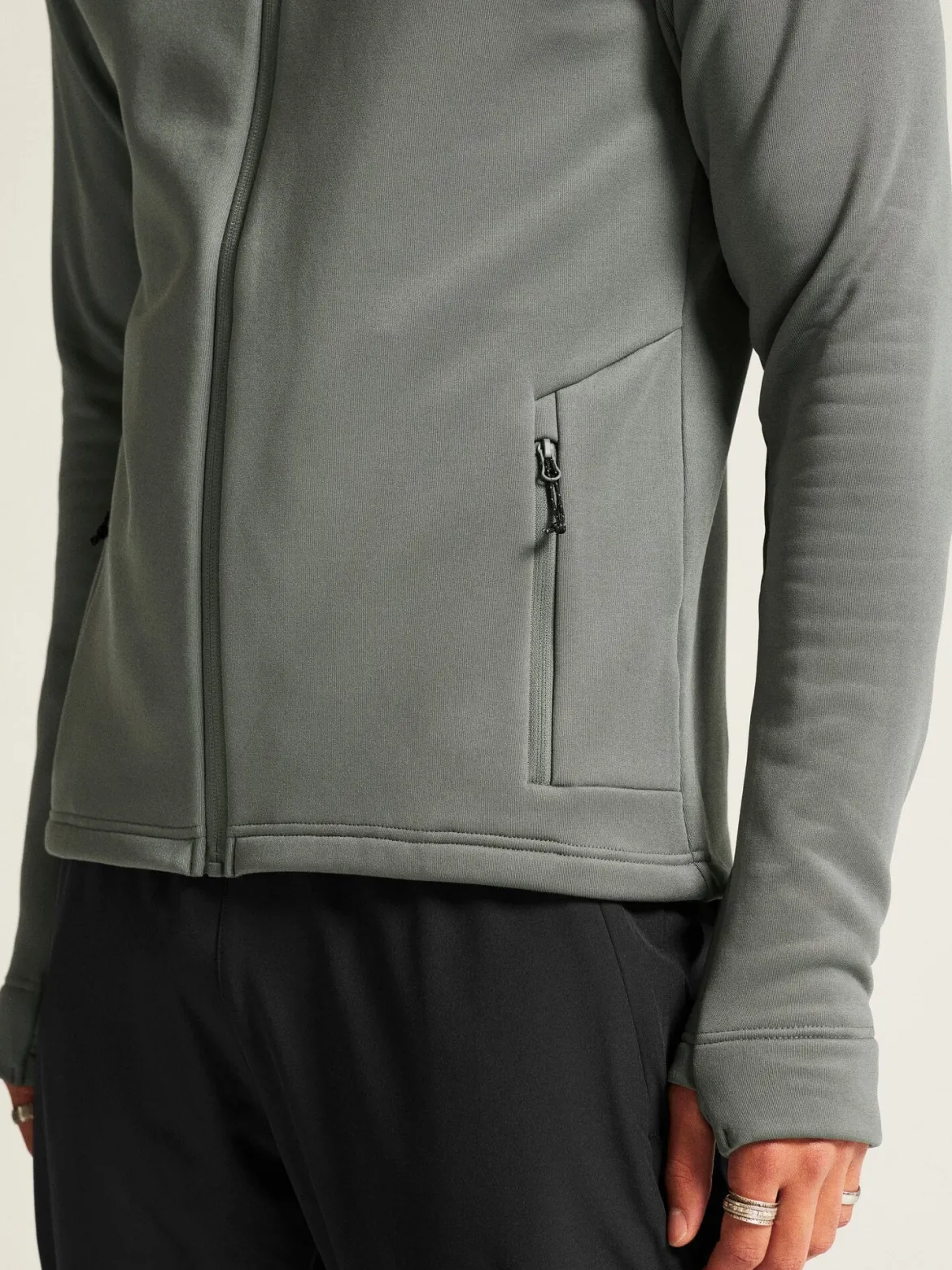 Men's ADV Explore Power Fleece Hood Jacket - Leaf