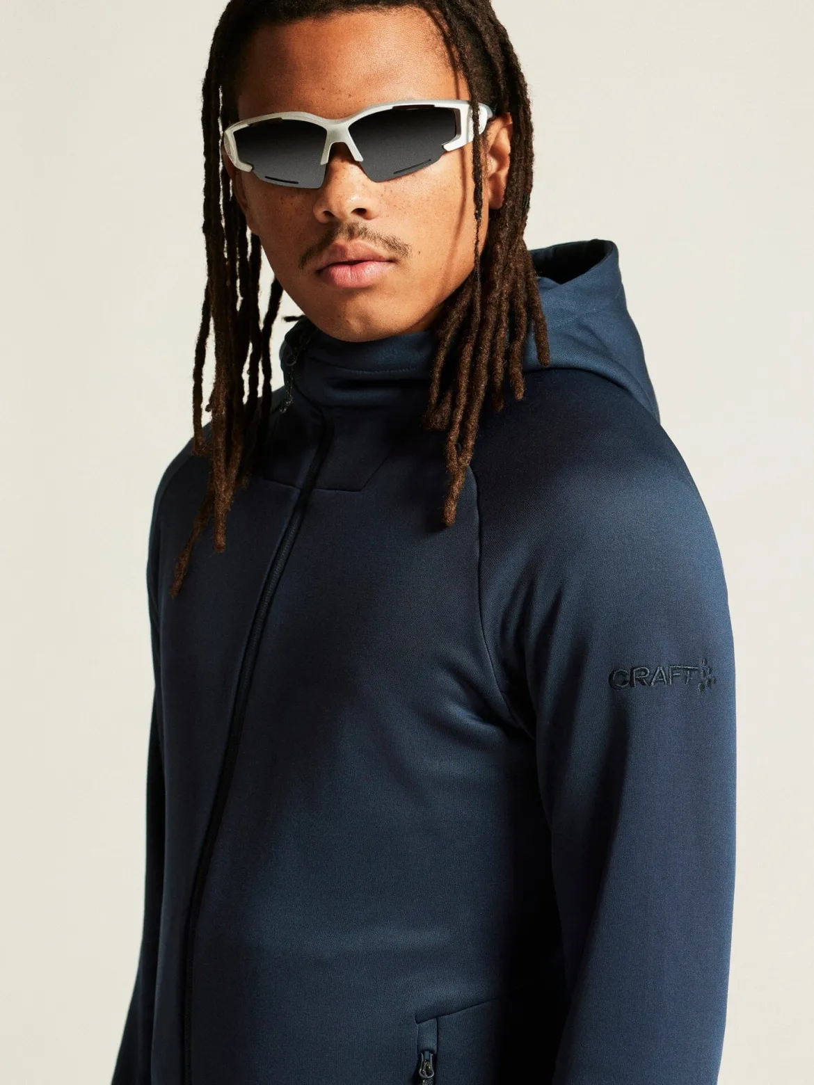 Men's ADV Explore Power Fleece Hood Jacket - Blaze