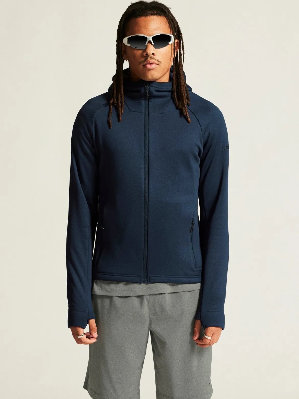 Men's ADV Explore Power Fleece Hood Jacket - Blaze