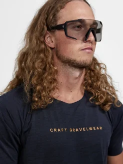 Men's ADV Gravel Bike Short Sleeve Tee - Black Melange