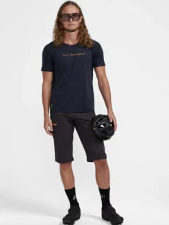 Men's ADV Gravel Bike Short Sleeve Tee - Black Melange