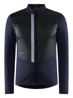 Men's ADV SubZ Wool Cycling Jersey - BLAZE/BLACK