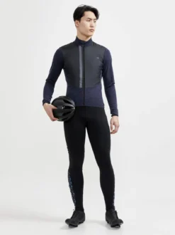 Men's ADV SubZ Wool Cycling Jersey - BLAZE/BLACK