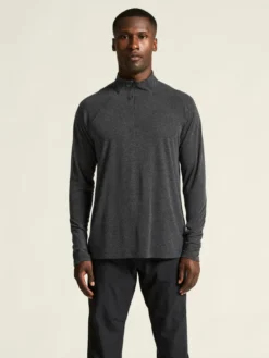 Men's ADV SubZ Wool Longsleeve Tee 3 - Black Melange