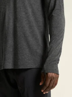 Men's ADV SubZ Wool Longsleeve Tee 3 - Black Melange