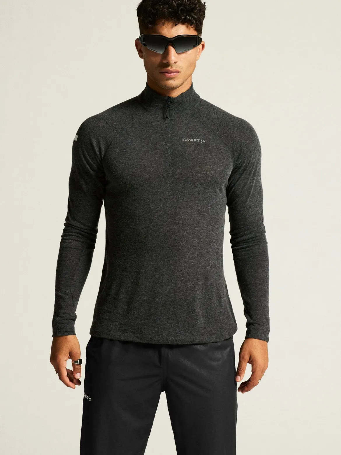 Men's ADV SubZ Wool Longsleeve Tee 3 - Black Melange
