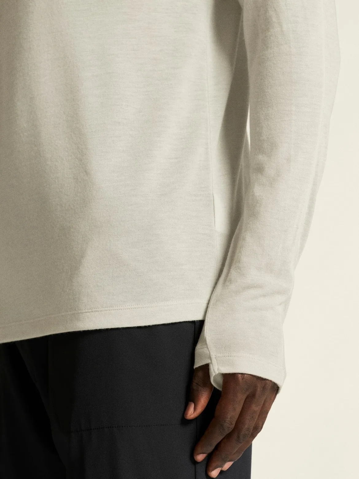 Men's ADV SubZ Wool Longsleeve Tee 3 - CLOUD/MELANGE