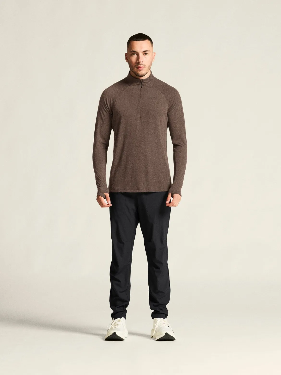 Men's ADV SubZ Wool Longsleeve Tee 3 - PRUNE/MELANGE