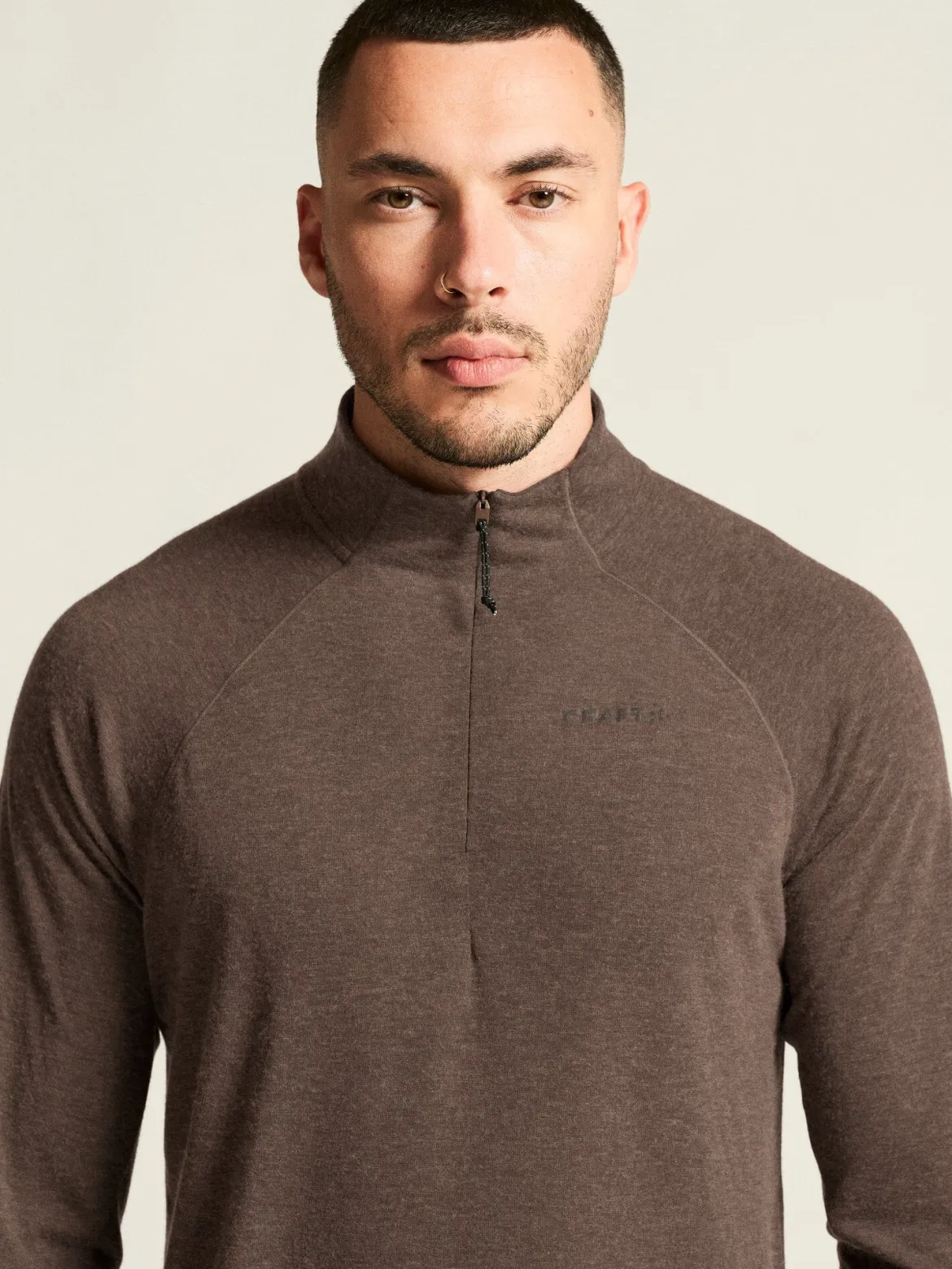 Men's ADV SubZ Wool Longsleeve Tee 3 - PRUNE/MELANGE