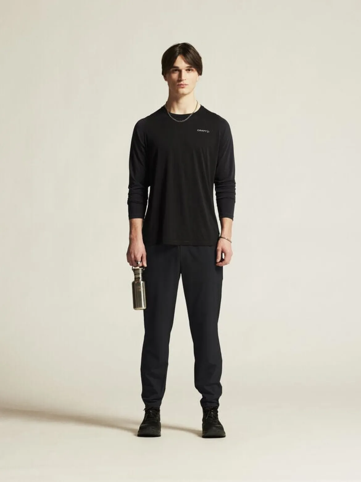 Men's Collective Bi-Blend Longsleeve Tee - Black