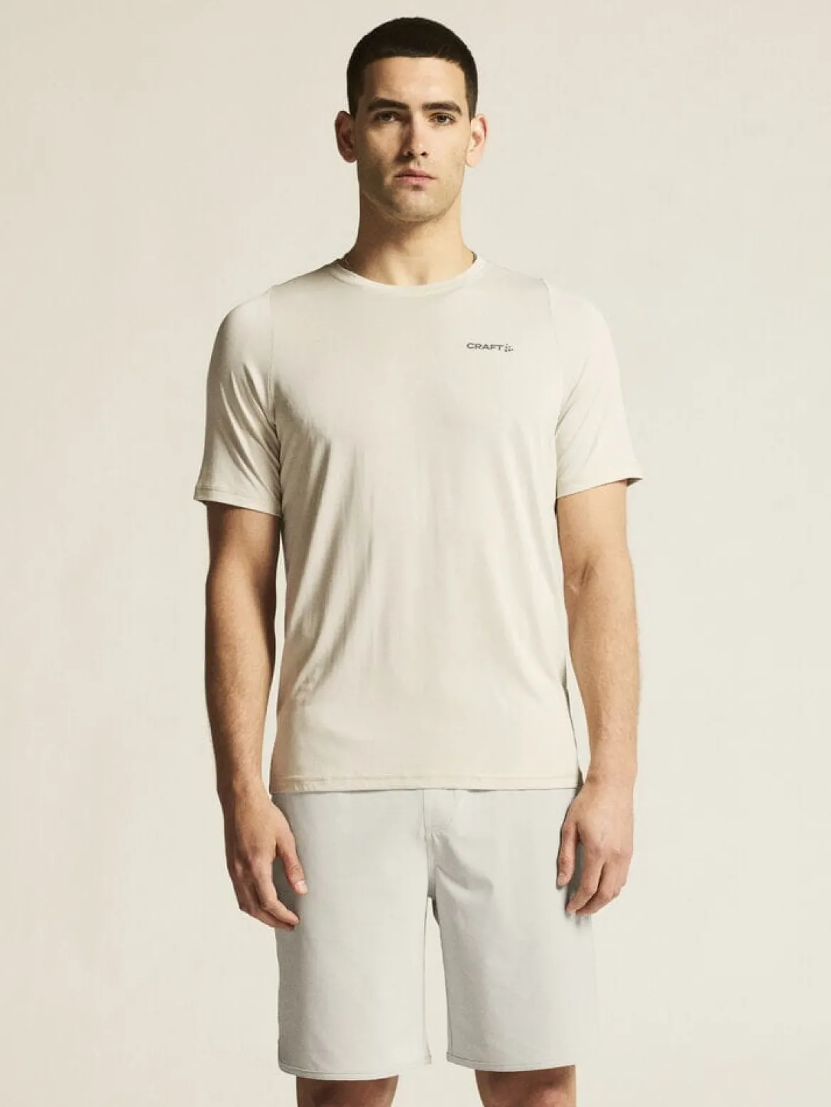 Men's Collective Bi-Blend SS Tee - Plaster