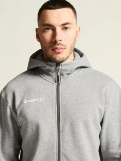 Men's Community 2.0 Logo Full-Zip Hoodie - Grey Melange