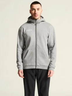 Men's Community 2.0 Logo Full-Zip Hoodie - Grey Melange