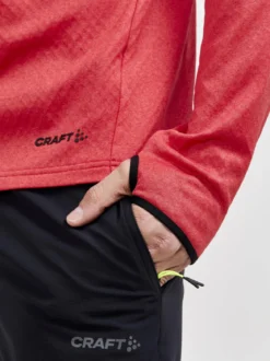 Men's Core Trim Thermal Midlayer - LYCHEE-MELANGE