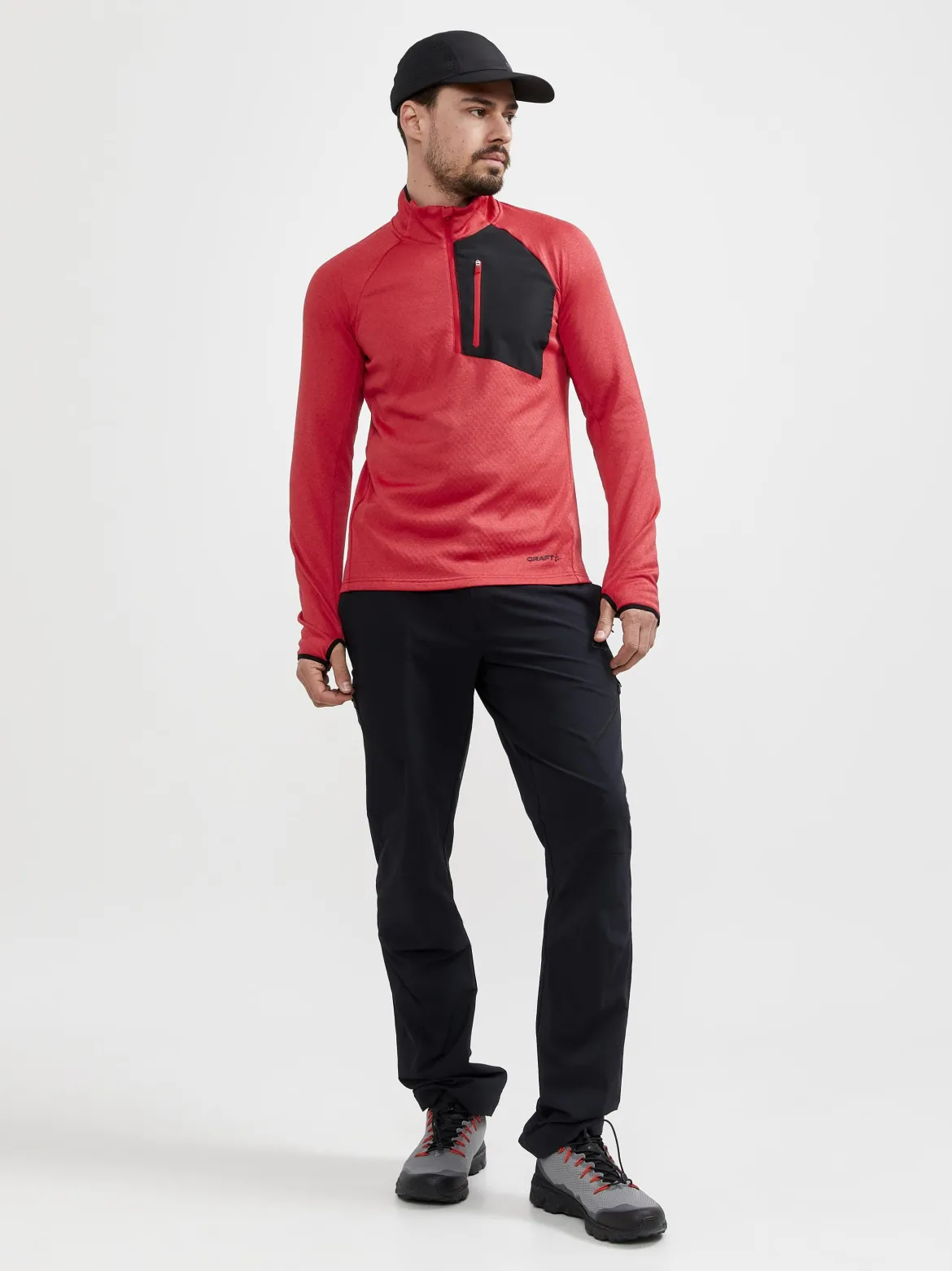 Men's Core Trim Thermal Midlayer - LYCHEE-MELANGE