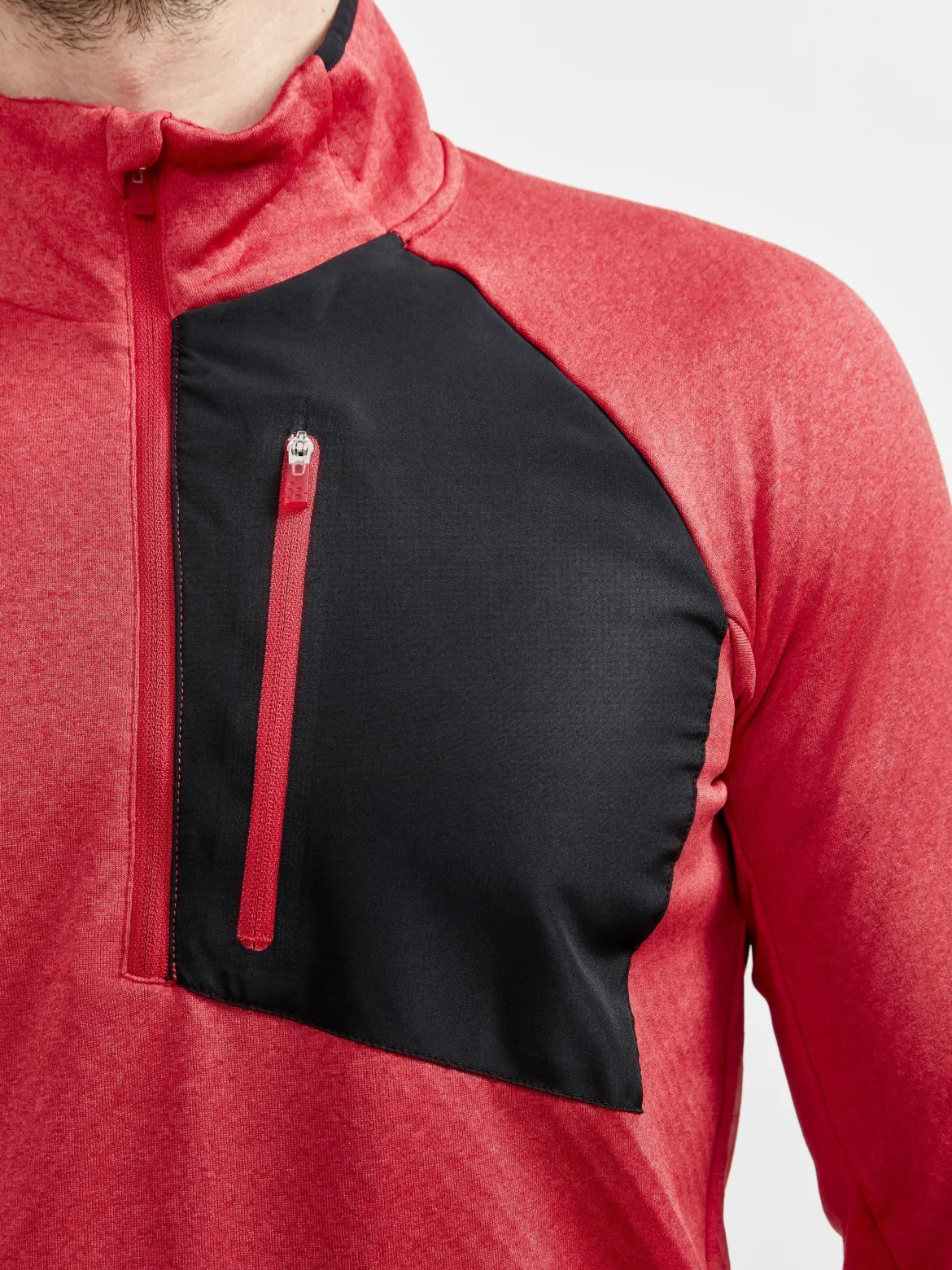 Men's Core Trim Thermal Midlayer - LYCHEE-MELANGE