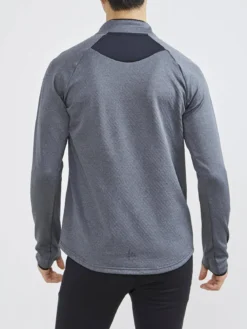 Men's Core Trim Thermal Midlayer - Dk Grey Melange