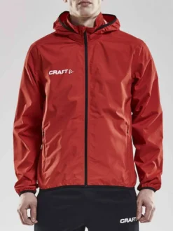 Men's Craft Jacket Rain - BRIGHT RED