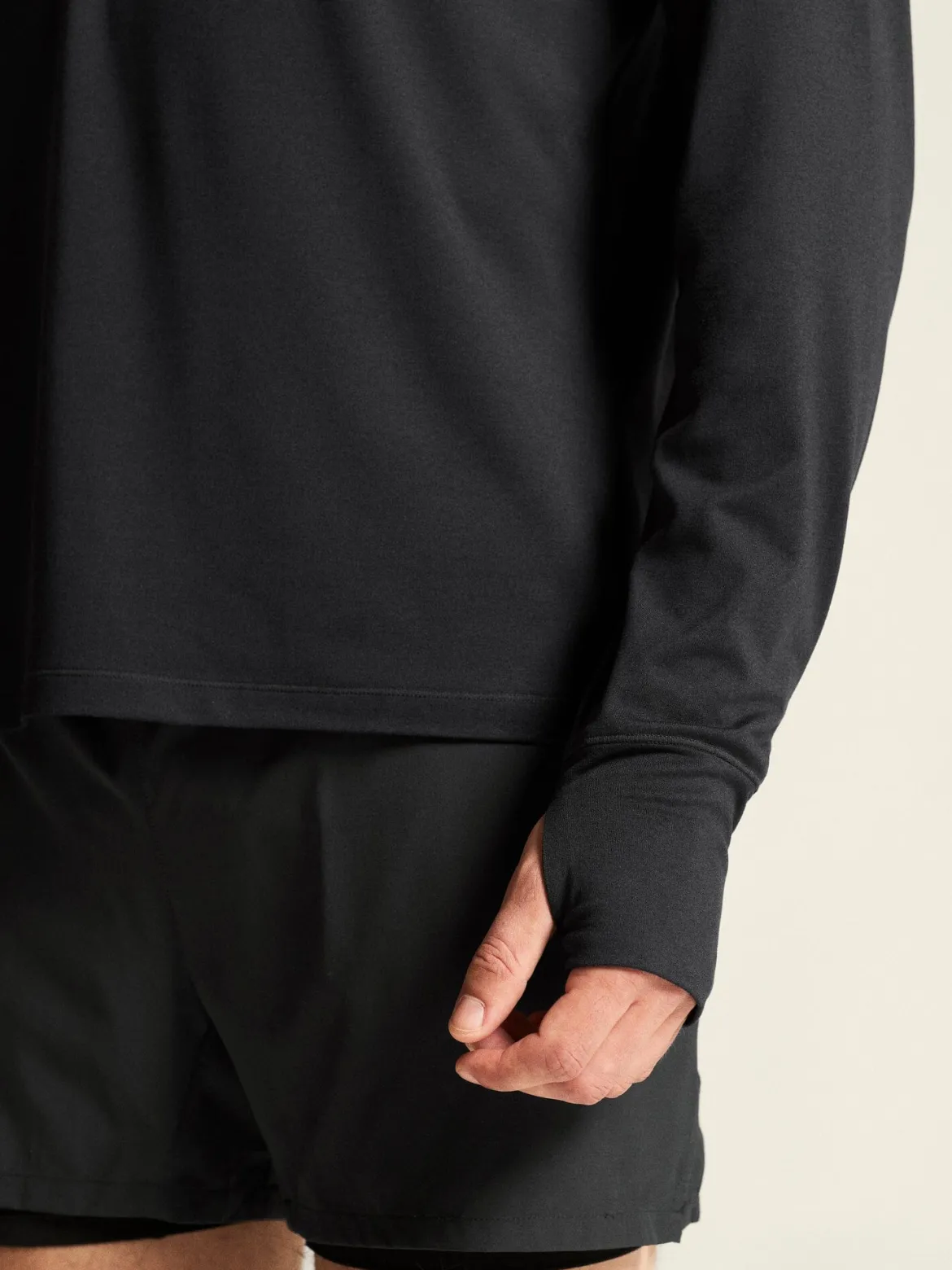 Men's Flow HZ LS - Black Melange