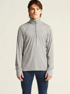 Men's Flow HZ LS - Grey Melange