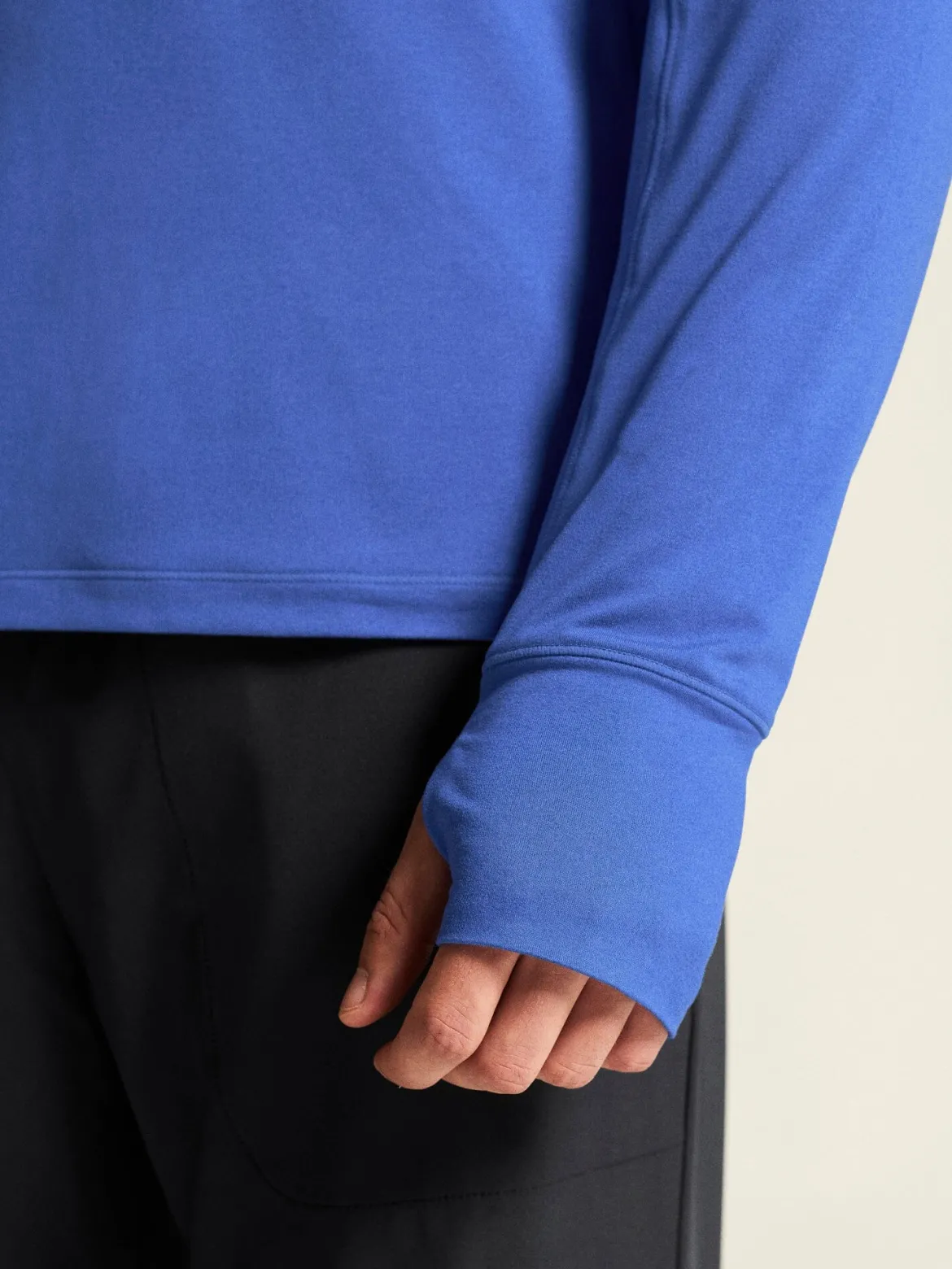 Men's Flow HZ LS - INK BLUE/MELANGE