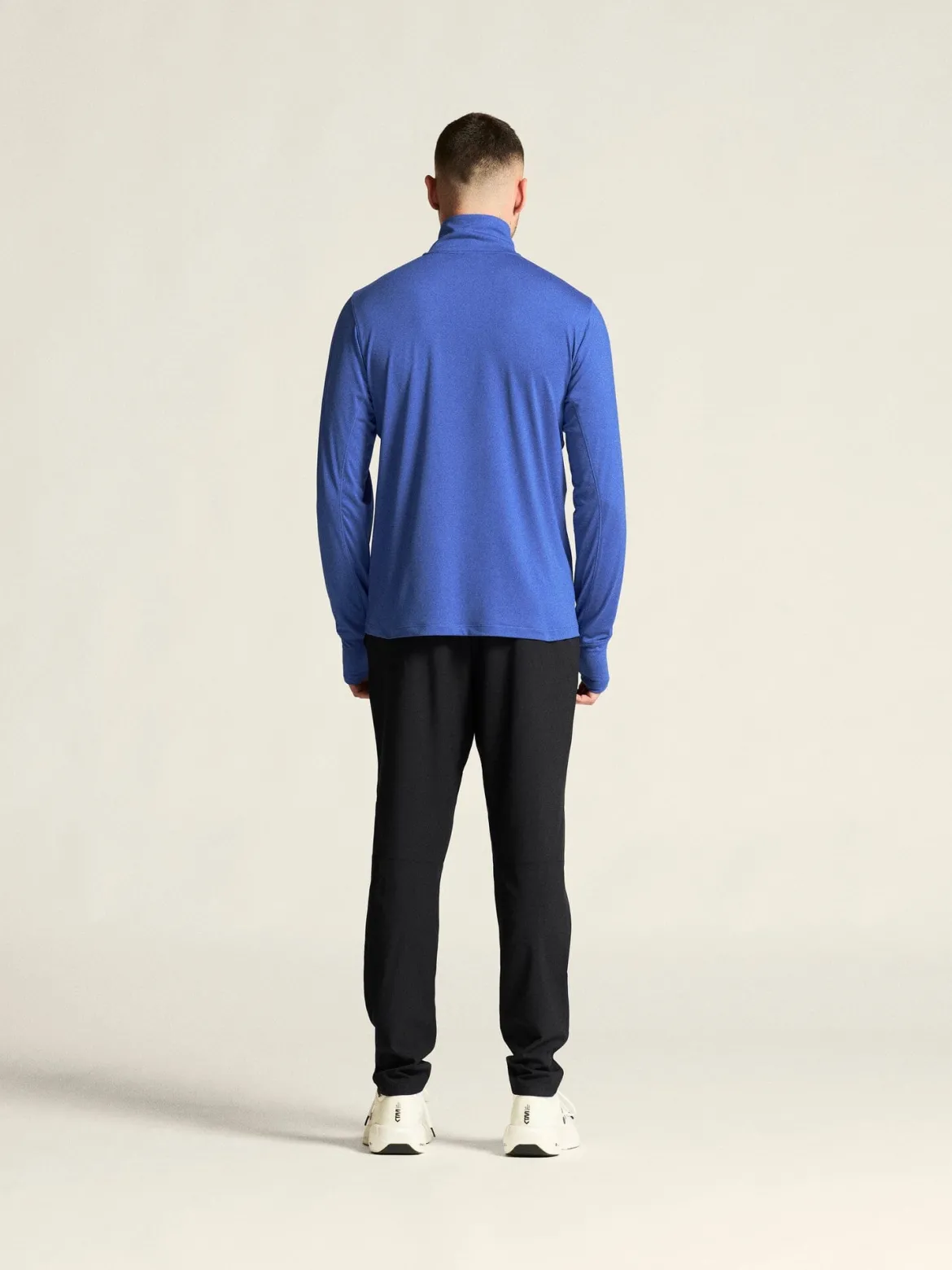 Men's Flow HZ LS - INK BLUE/MELANGE