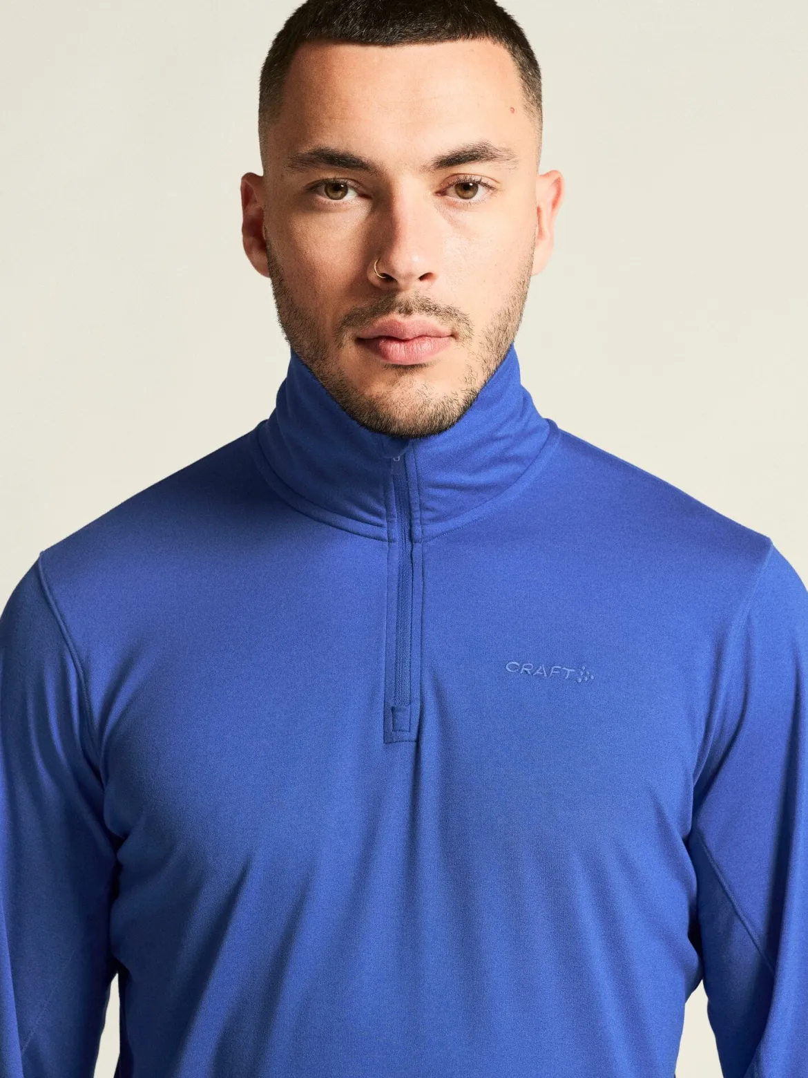 Men's Flow HZ LS - INK BLUE/MELANGE