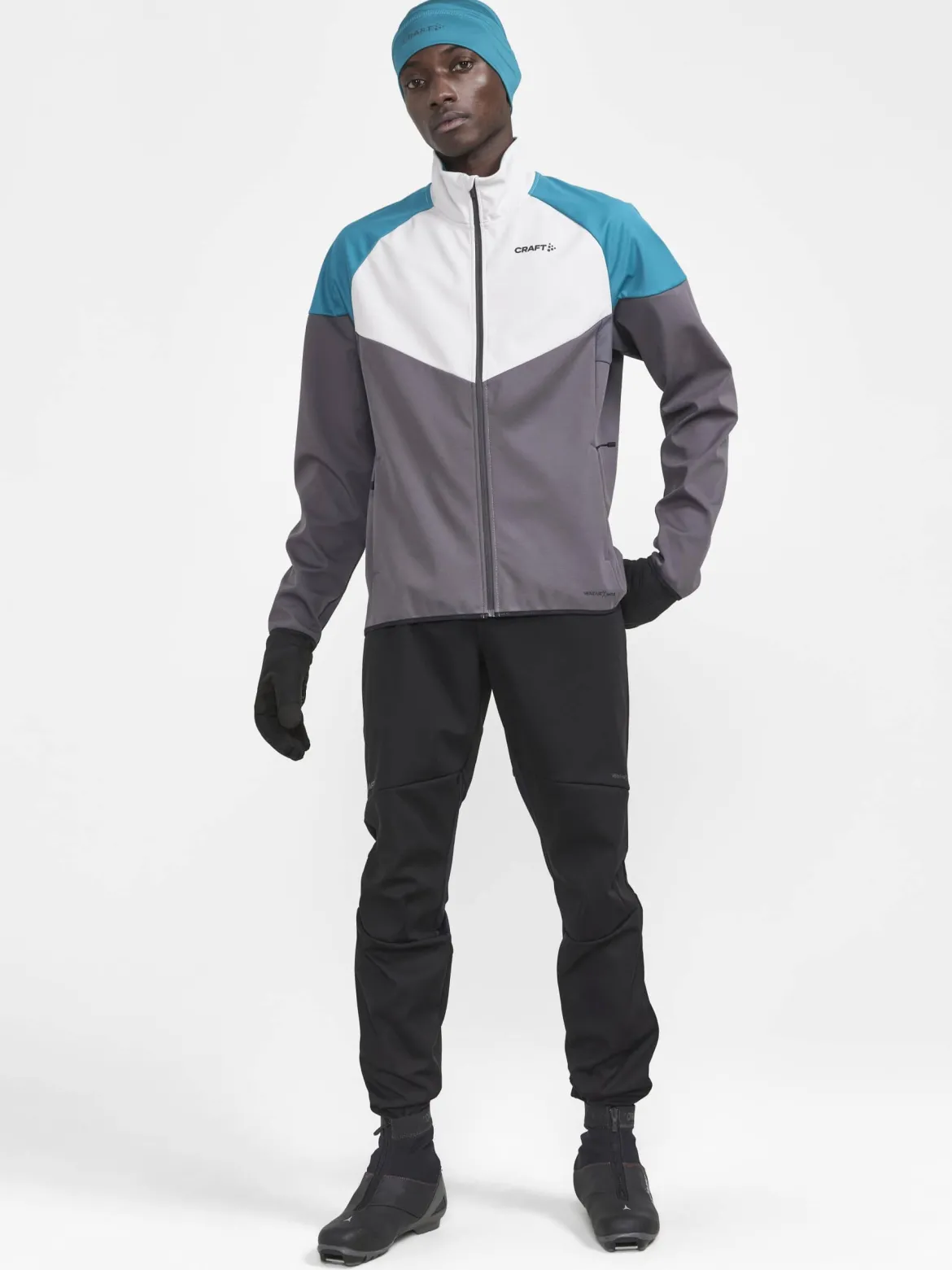 Men's Glide Block Jacket - ASH-DEEP LAKE