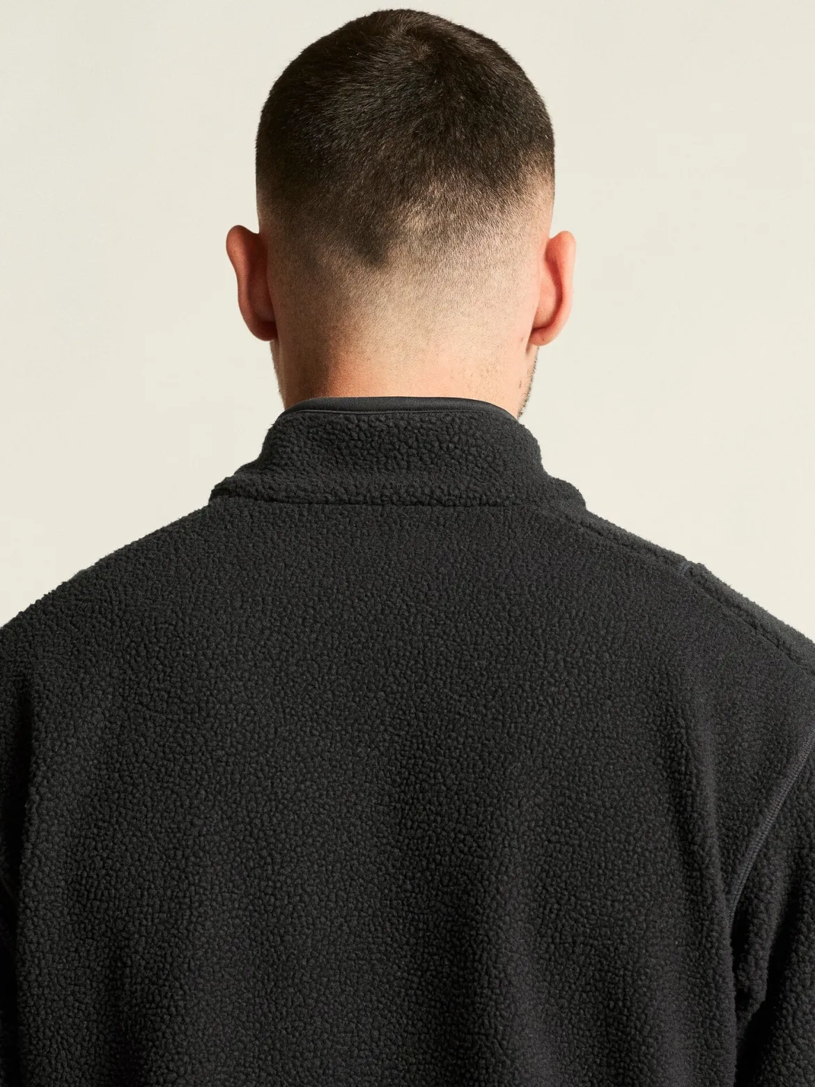 Men's Join Pile Fleece Half-Zip - Black