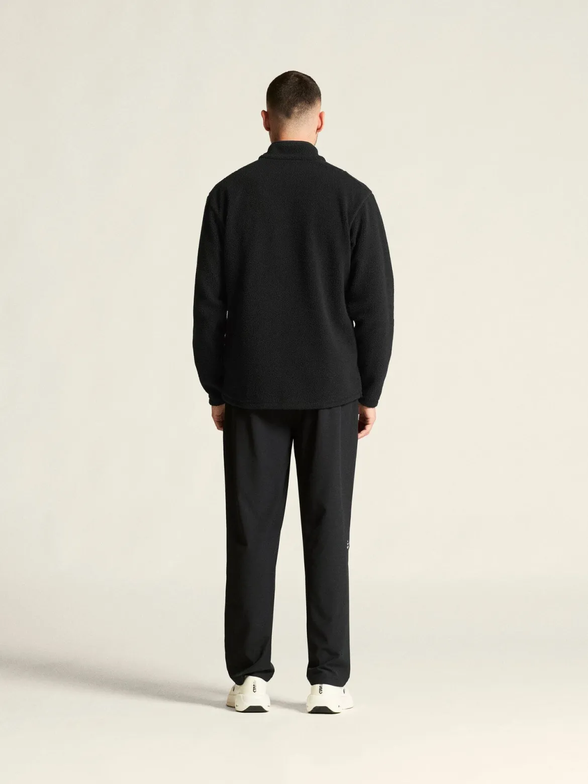 Men's Join Pile Fleece Half-Zip - Black